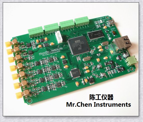 24-bit synchronous data acquisition board stm32f429 development board (adc, dac, ether, usb)