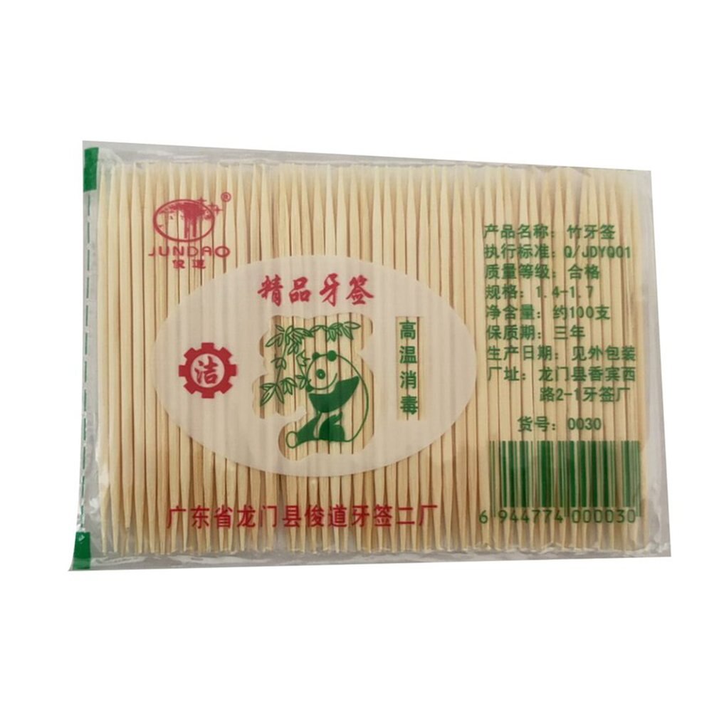 Bamboo 200PCS Tooth Floss Oral Hygiene Floss Inter Brush Toothpick Healthy for Teeth Cleaning Oral Care