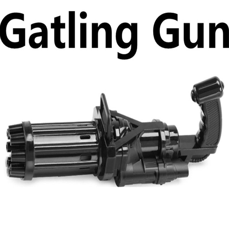 Gun Gatling Gun Electric Bubble Machine Automatic Bubble Blowing Gun and Summer Fan Kids Toy Gifts Birthday Gift for Children