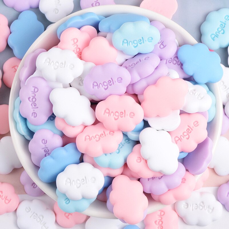 Angel cloud ear decoration magnetic refrigerator magnet, funny cloud multi-color refrigerator magnet, cloud blackboard sticker