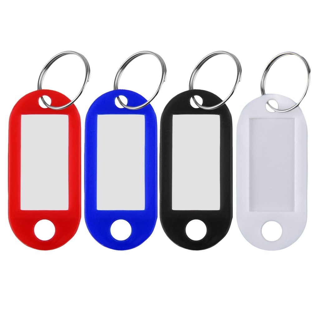 1 Pcs Plastic Cool Key Ring Tags Key Ring ID Identity Tags Rack Name Card Label Shop Price Free Shipping