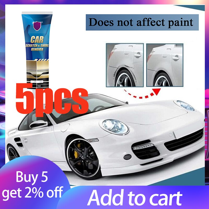 5pc Car Scratch and Swirl Remover Auto Scratch Repair Tool Car Scratches Repair Polishing Wax Anti Scratch Cream