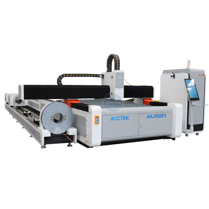 3015-3000w Raycus Fiber Laser Cutting Machine With Rotary Laser Cutting