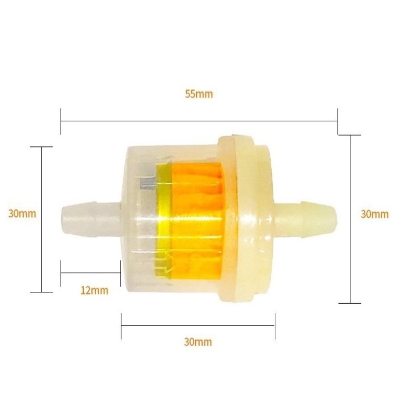 3 Pcs Motorcycle Petrol Gas Fuel Gasoline Oil Filter for Scooter Motorcycle Moped Gas Scooter Dirt Bike ATV Kart Oil Fuel Filter