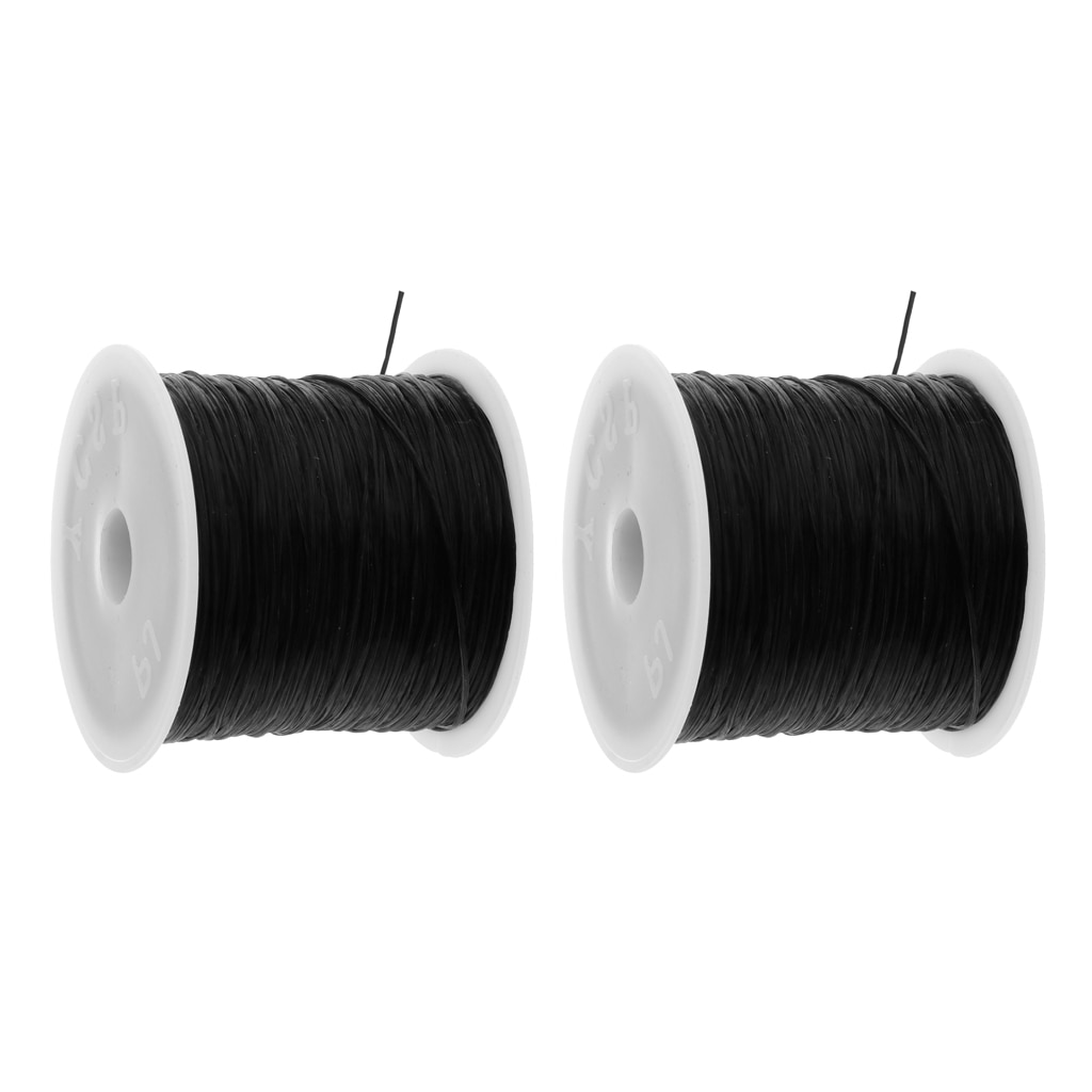 50m/Roll Elastic String, Stretchy Bracelet String Bead Cord for Bracelet, Beading and Jewelry Making Findings(2 Rolls, 1mm)