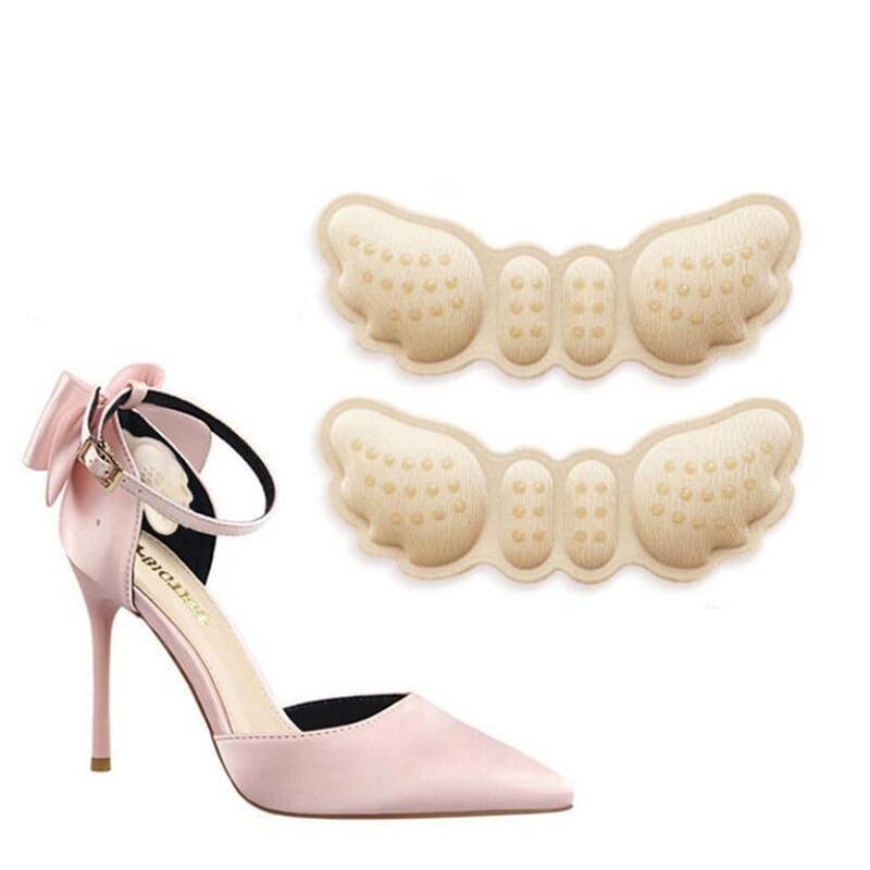 Women Insoles for Shoes High Heels Butterfly Adjust Size Heel Liner Grips Protector Sticker Pain Relief Foot Care Insert Cushion