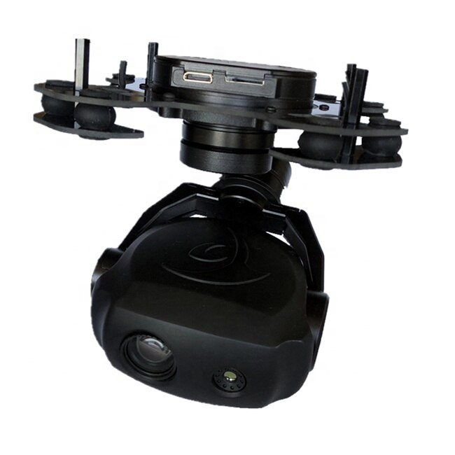 10x optical zoom eo+ir gimbal camera for dji uav / drone with 3 axis stabilizer