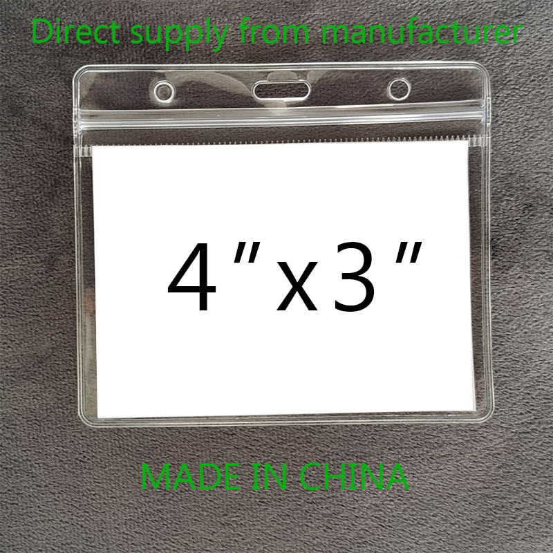 CDC Vaccination Card Protector 4*3 Inches Immunizion Record Vaccine Cards Cover Holder Clear Plastic Sleeve With Waterproof