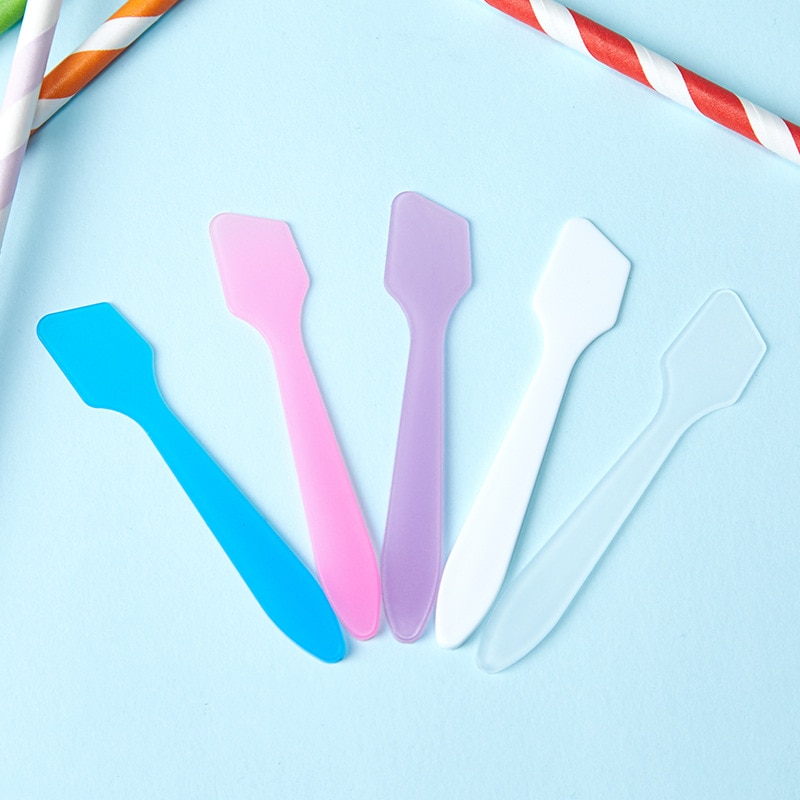 5 Pcs Mini Cosmetic Spatulas Scoop Face Cream Makeup Mask Mixed Spoon Beauty Diy Tools Eye Facial Makeup Applicator Sticks