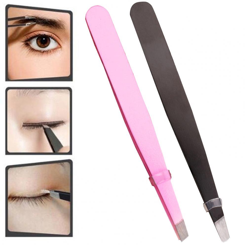 Eyebrow Tweezer Anti-Slip Eyes Hair Shaping Stainless Steel Colorful Rust-Proof Makeup Tweezer for Facial Eyebrow Tweezer Makeup