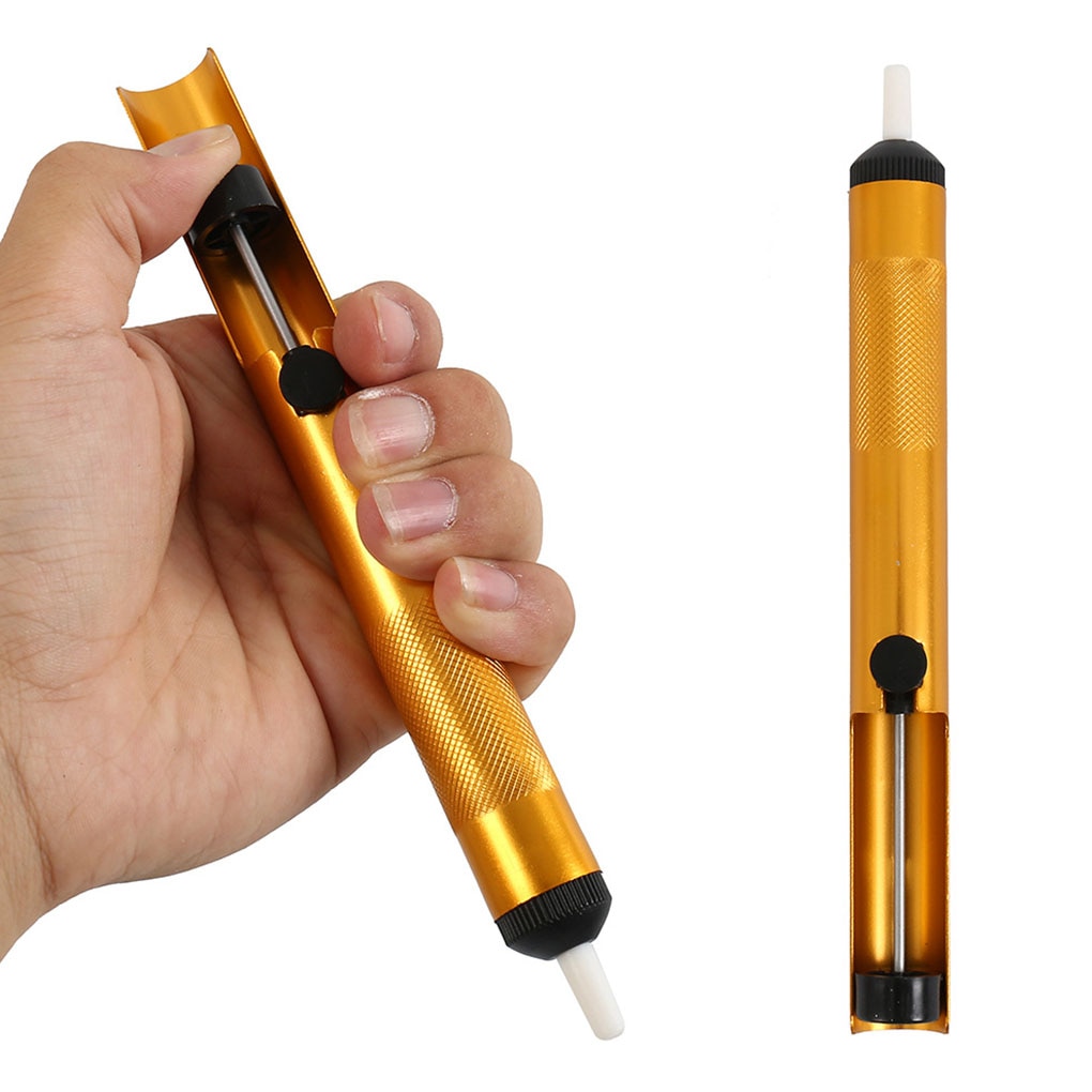 Aluminum Metal Desoldering Pump Suction Tin Soldering Sucker Pen Removal Vacuum Soldering Iron Desolder Tools