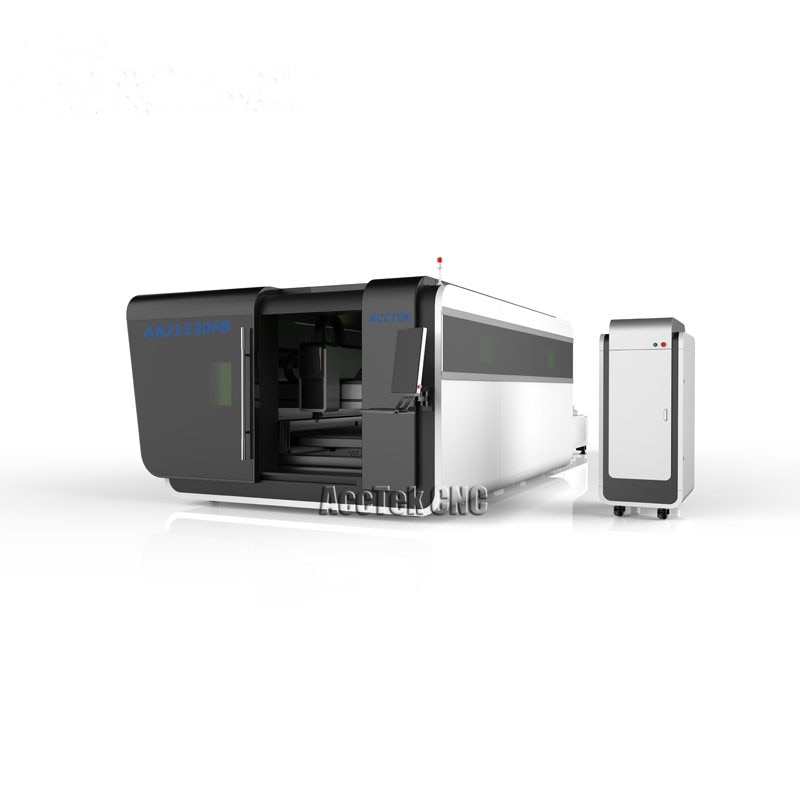 Metal Aluminum Carbon Steel 2000w 3000w 4000w 8000w Fiber Laser Metal Cutting Machine Exchangeable Table Full Protection