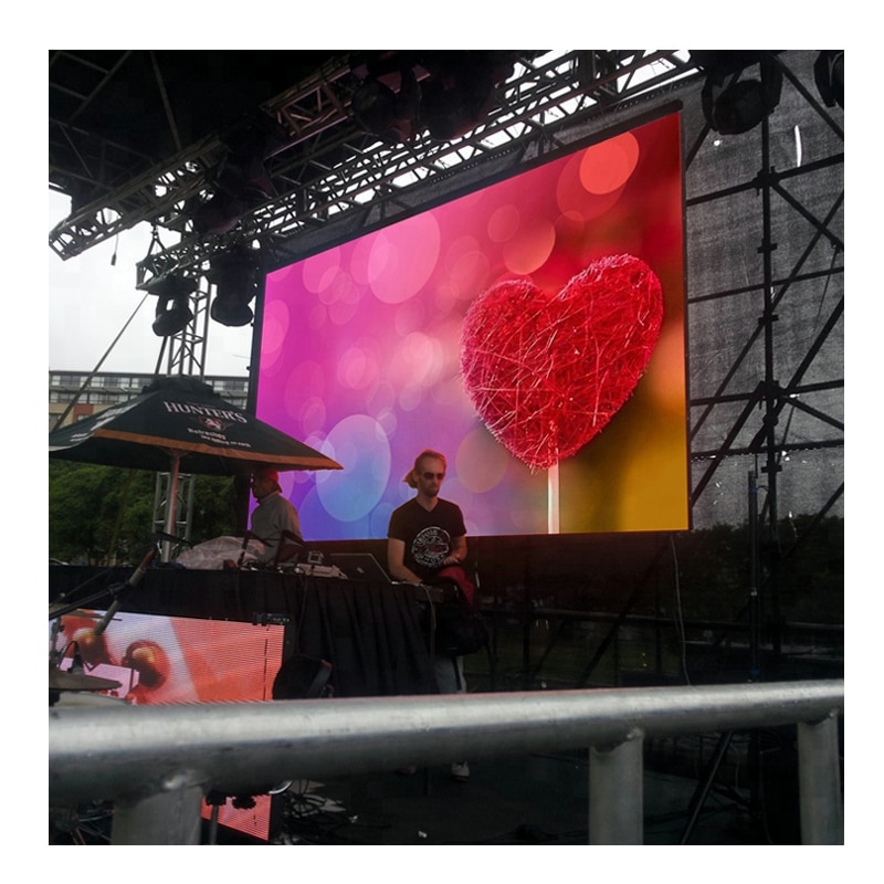 3000x500mm Full Color LED Display Screen P3.9 Outdoor SMD1921 500*500mm Aluminum Cabinet LED Panel