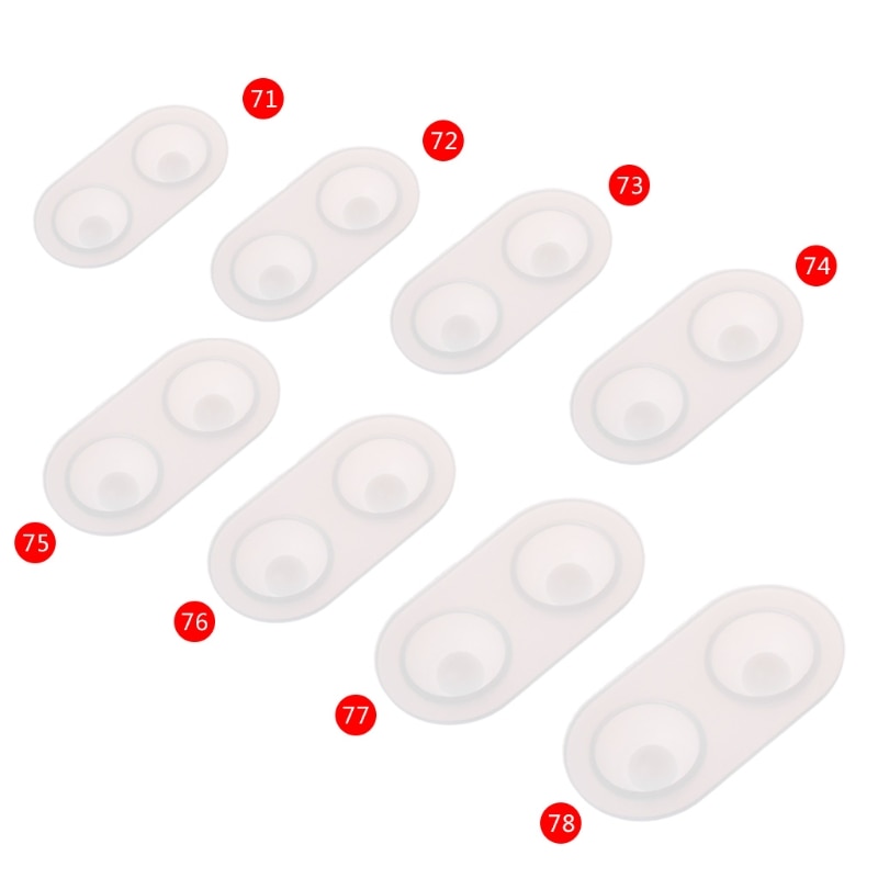 New silicone mold DIY doll eye 8 kinds of resin pendant mirror crafts jewelry making tools convenient and quick