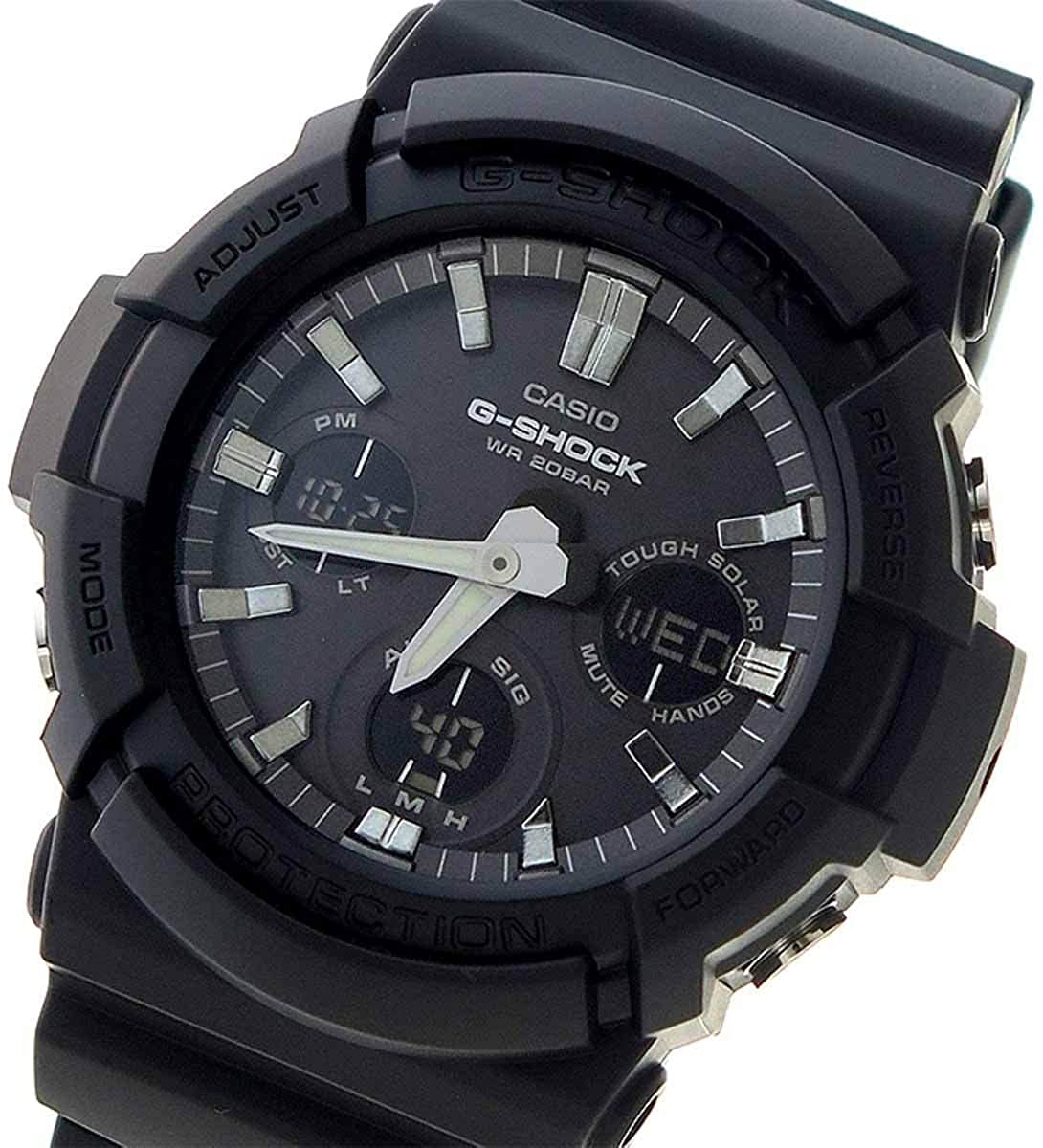 Casio G Shock GAS100B 1A Hard Aluminum 100 original official certified, men top brand luxury quartz clock waterproof
