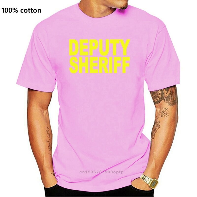 Men T Shirt 2020 Fashion Deputy Sheriff Black And Military Green T-Shirt S- 3Xl art Tee Shirts