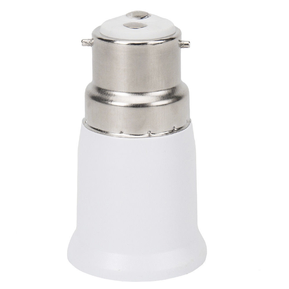 1pcs B22 to E27 Fireproof Plastic Socket Adapter Conversion Lamp Holder Lighting Accessories Base Converter For LED Light Bulb 3