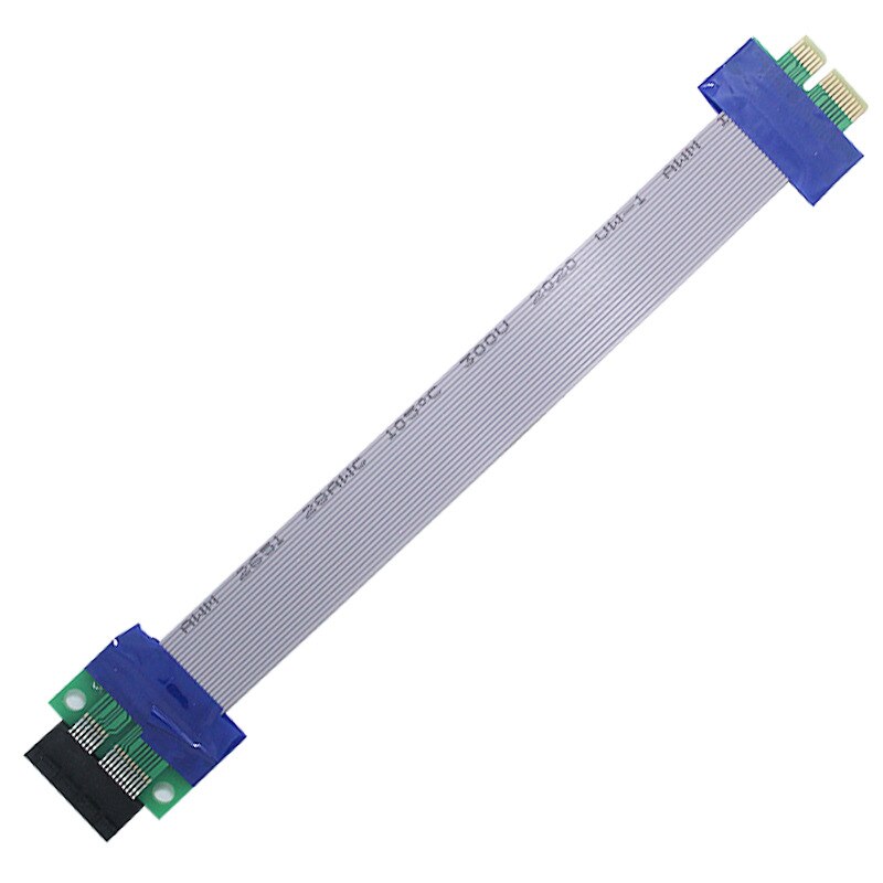 New arrive PCI Express Flex Relocate Cable PCI-E 1X to 1x Slot Riser Card Extender Extension Ribbon for Bitcoin Miner