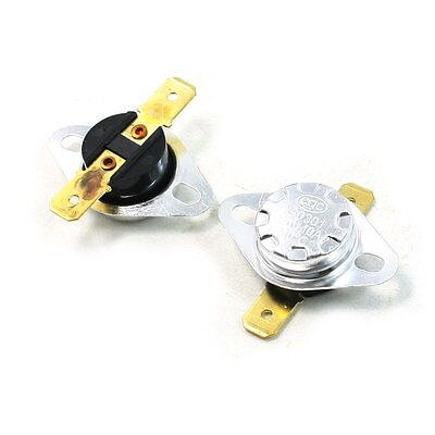 2 Pcs Soldering Type 180C Temperature Controller Plastic Thermostat 10A AC250V