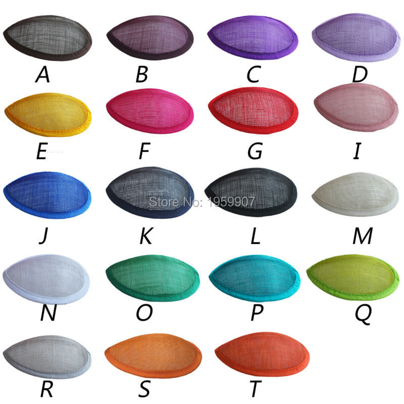 100pcs/lot Customized Sinamay Teardrop Base Hat Form Base For Fascinator Headpiece Headwear