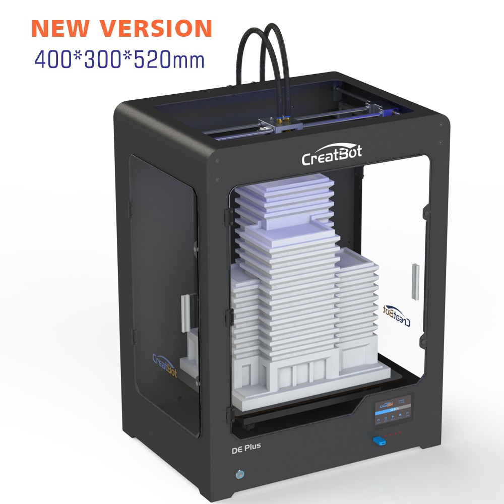 CreatBot DE PLUS02 Large Build Size 400*300*520 mm Dual Extruder 3d metal printer pvc printer China