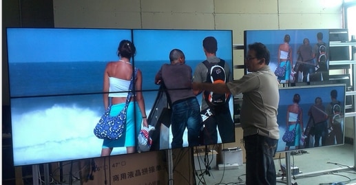 2x2 LCD videowall 46 inch LED dispaly 2x2 lcd video wall 2x2 lcd tv wall for video conference