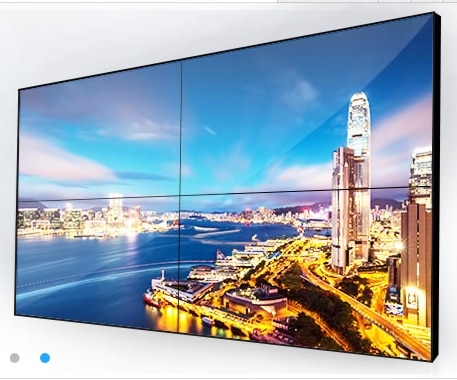 Gap 6.7mm bezel 55 inch Cabinet floor standing LCD Splicing Video Wall 2x2 video wall with hdmi 2x2 LCD Video Wall