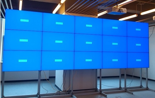 Floor standing LCD Splicing Video Wall 5x3 hdmi 46'' LCD video wall Video Surveillance CCTV Monitor Display