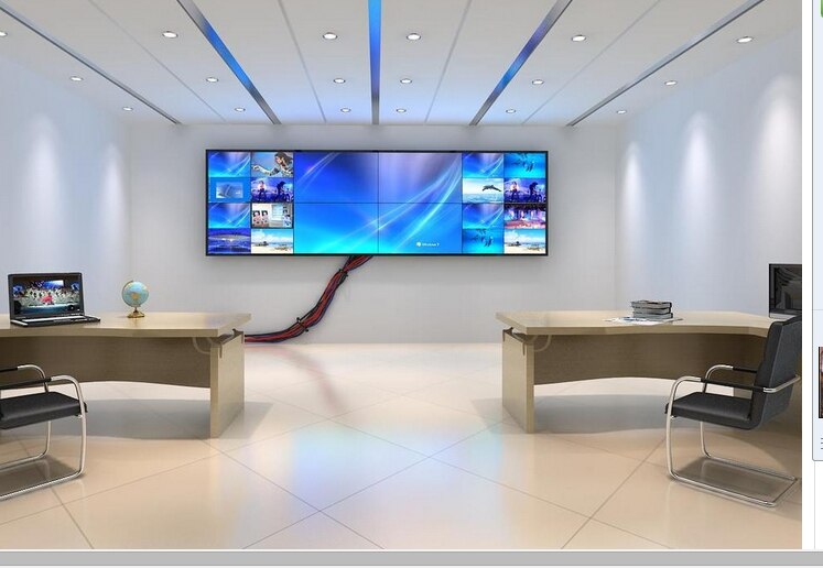 2018 Custom new video wall with Hydraulic bracket 46 Inch DID LD Video Wall Bezel 5.3mm led Display 4x6 Rf remote LCD video wall