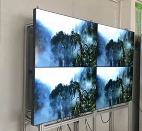 CCTV Monitor display 55" tiled video wall with super narrow seamless bezel 5.3mm in 2x2 lcd video tv wall