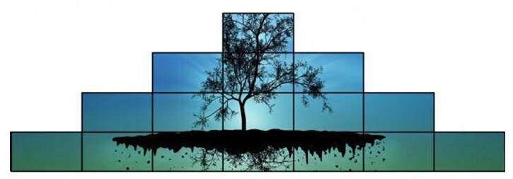 3x5 55-inch LCD screen Irregular shaped mosaic Samsung ultra-slim bezel LCD splicing screen irregular mosaic screen video wall