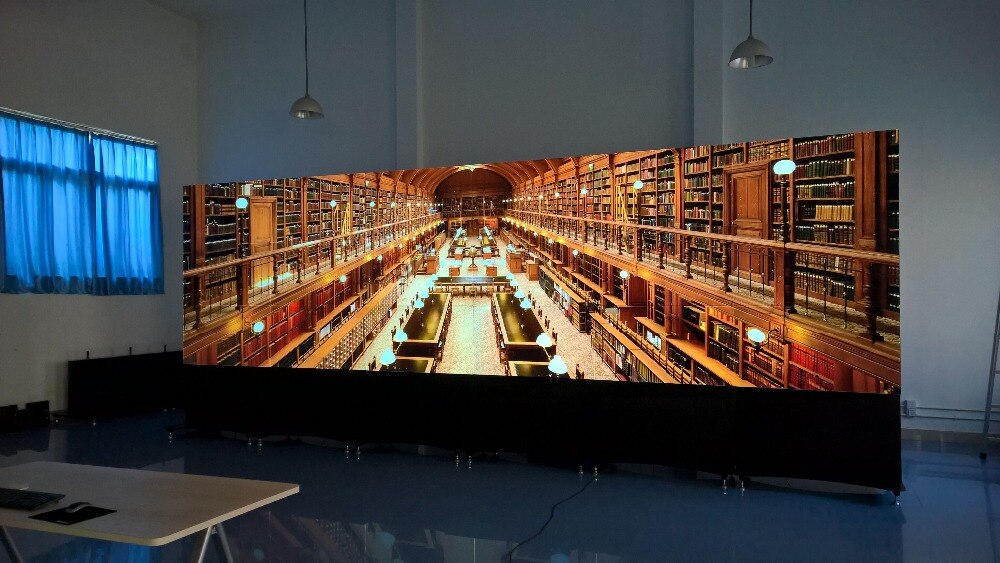Size of 2.8x9.8m new CCTV lcd video wall made of 7680x2160(4x8)55 inch transparent bezel panel Full HD LCD video wall