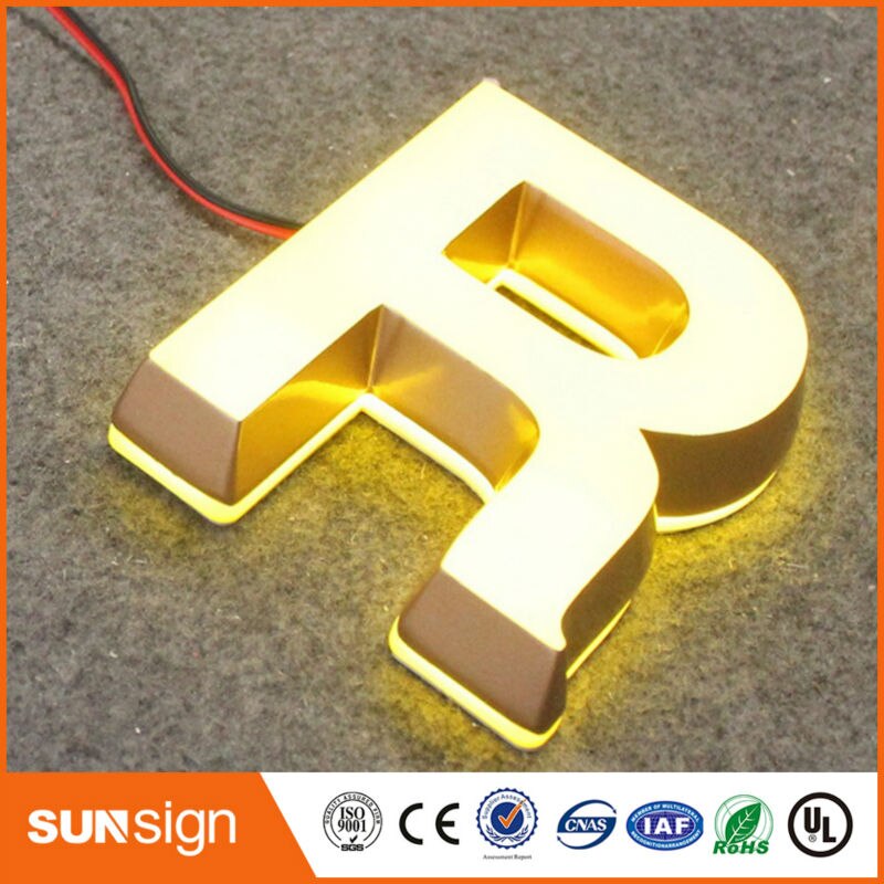 Illuminated frontlit acrylic led signboard design