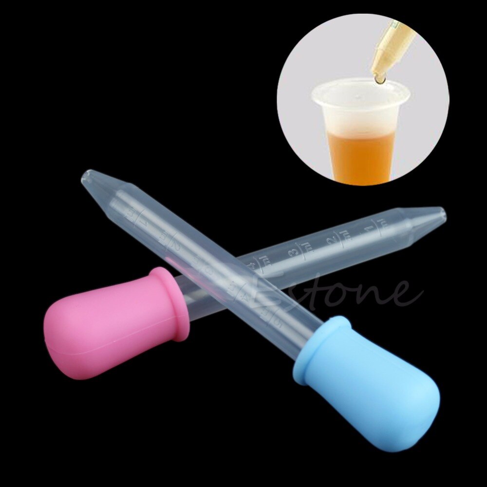 Baby Toddler Silicone Plastic Feeding Medicine Liquid Eye Ear Pipette Dropper