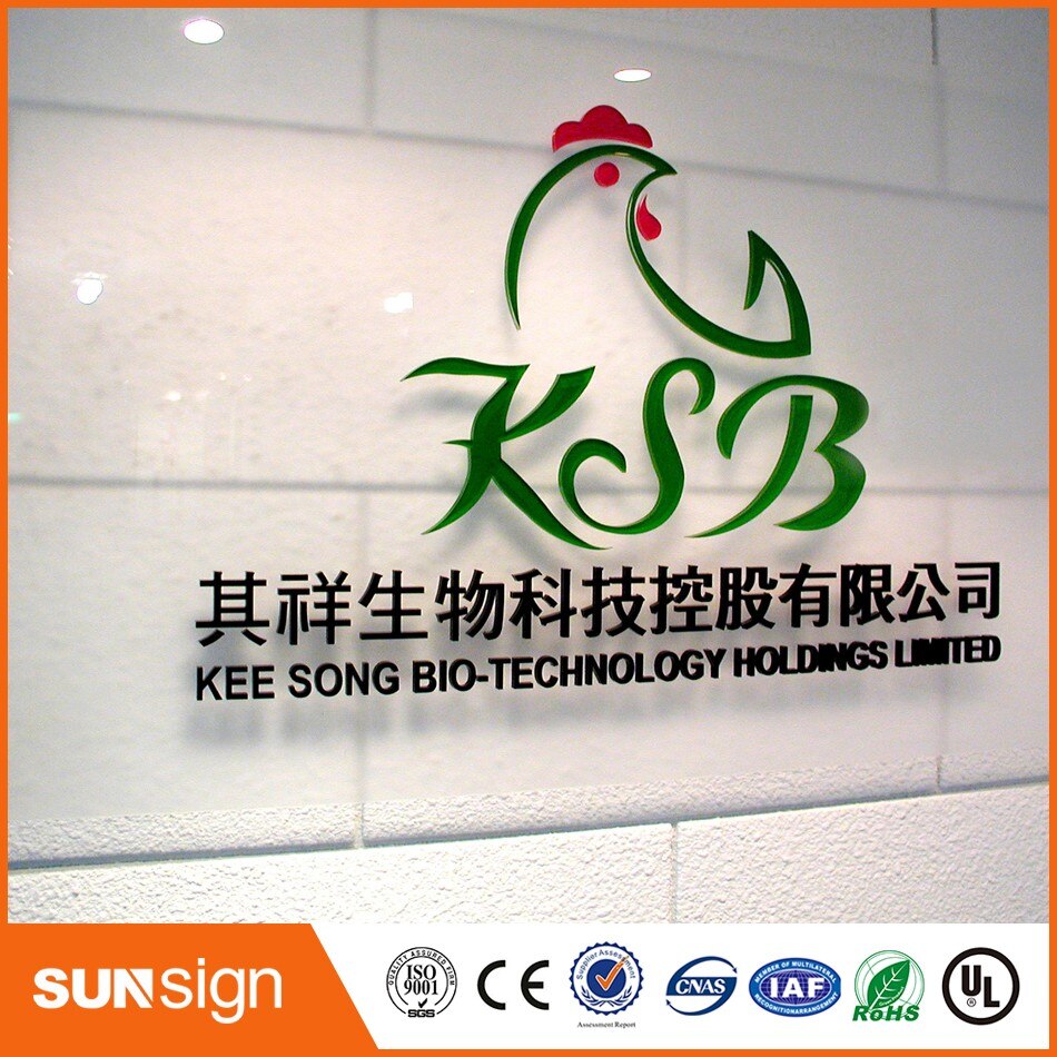 Hot sale store window advertising acrylic letter sign