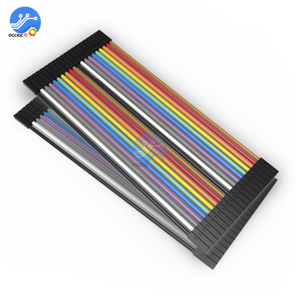 40PCS Dupont Wire Color Connector Cable 2.54mm 1P - 1P For Arduino