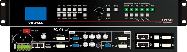 free shipping Most welcome VDWALL LVP605 rental LED display video processor support 2 sending card LED screen Video Processor