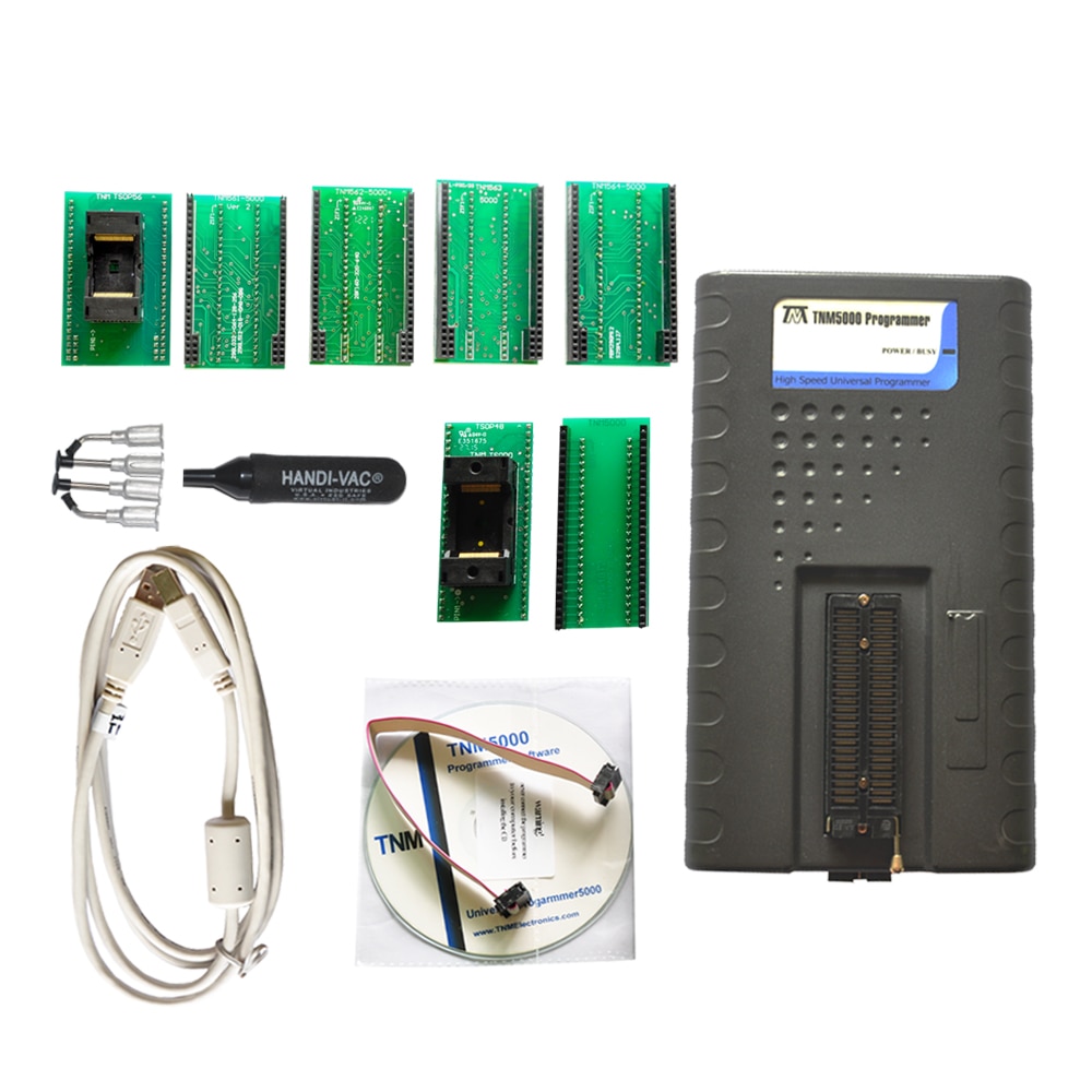 TNM5000 Eprom Atmel programmer+TSOP48+TSOP56 adapter,support laptop IO,Fast programming of all EPROM and FLASH memory,Nand Chips