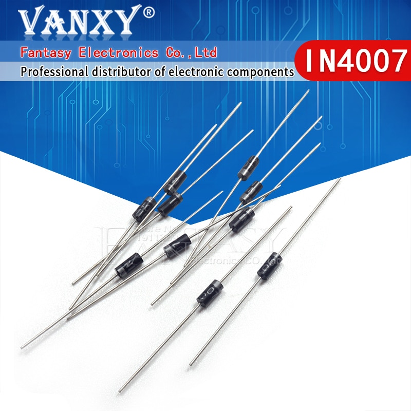 100PCS 1N4007 1N5819 1N4001 UF4007 FR107 FR157 FR207 1N4004 1N4937 HER107 RL207 1N5817 1N5399 DO-41 Rectifier Diode