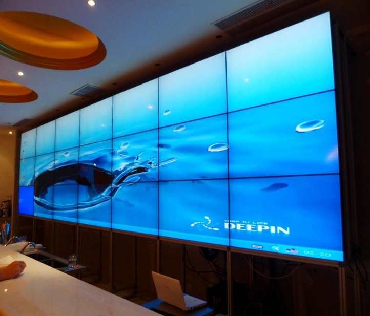 4K display supported Samsung lg DID LED LCD tft TV panel 46 47 55 inch 3x6 LCD video wall 3.5mm bezel