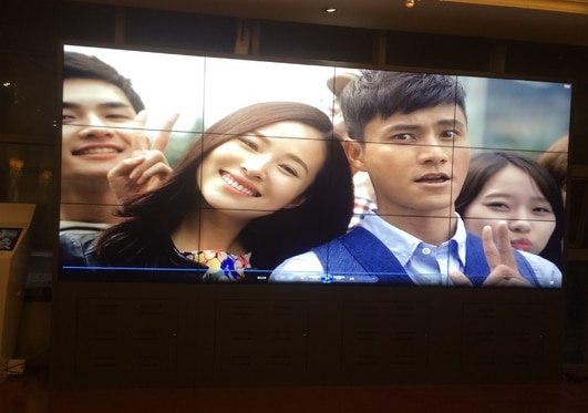 DID LED LCD TV panel dispaly 55 inch 3x4 LCD video wall 3.5mm bezel 4K display supported