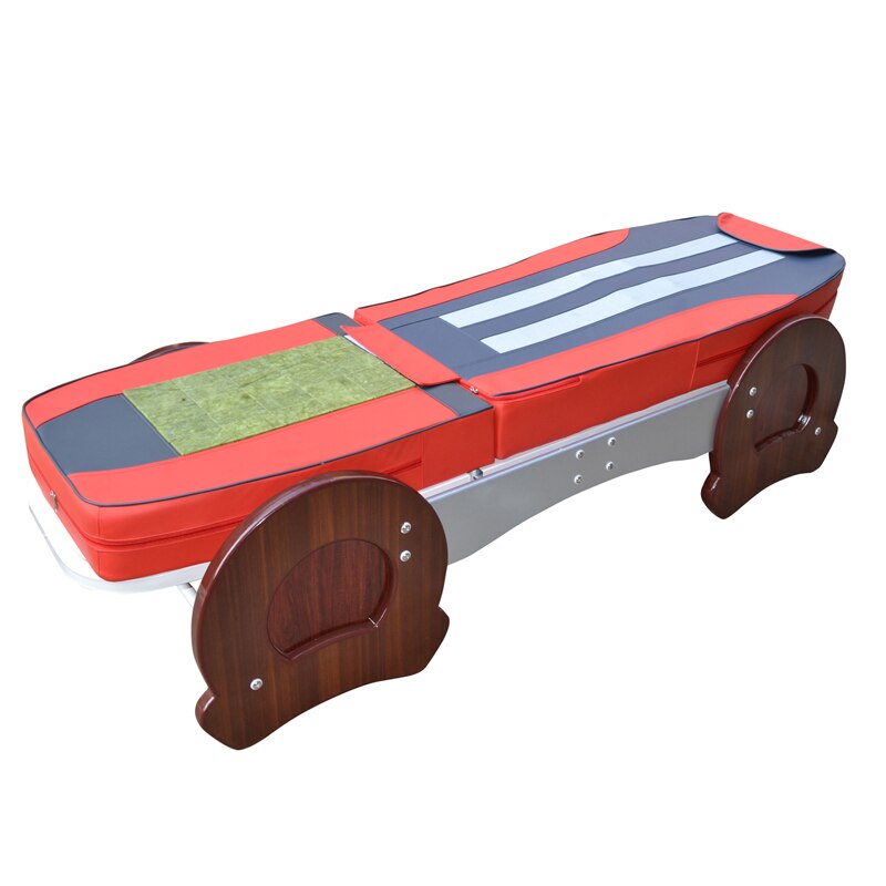 HFR-168BS Split-body Electric Kneading Full Body Roller Massager with Carbon Fiber Heating Jade Massage Bed Table