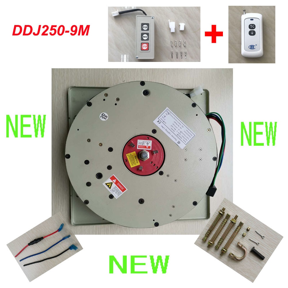 250KG 9M Wire Control+Remote Control Chandelier Hoist Light Lift Chandelier Motor Light Lowering System,110V,120V,220V-240V