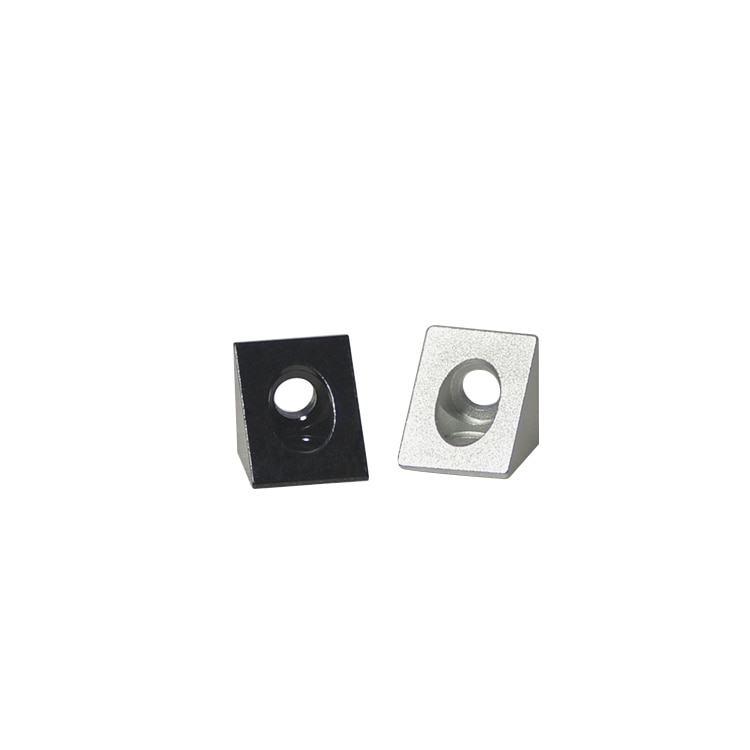 3D printer parts Openbuilds fittings black angle angle connector triangular aluminum piece blast oxidation