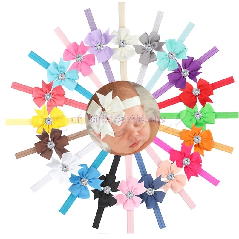 10Pcs Newborn Baby Girl Headband Infant Toddler Bow Hair Band Girls Accessories #H055#