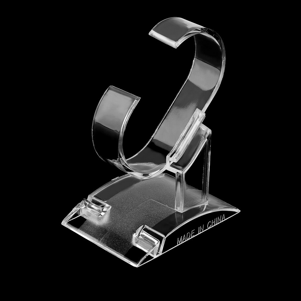 OUTAD Clear Plastic Watch Display Holder Stand Rack Tool Transparent Wristwatch Stand Case Winder saat kutusu caixa para relogio