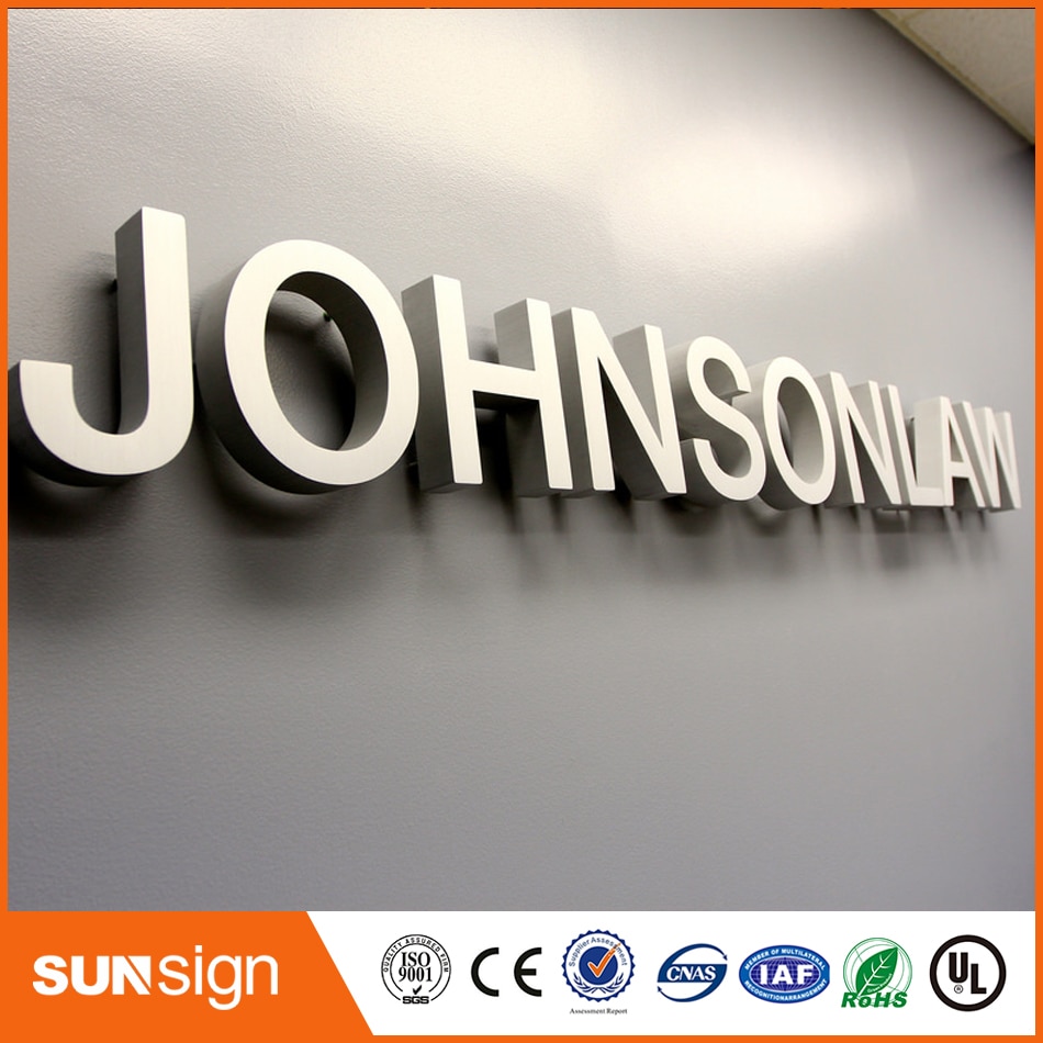 Professional designed 3D cutting acrylic cutting letters