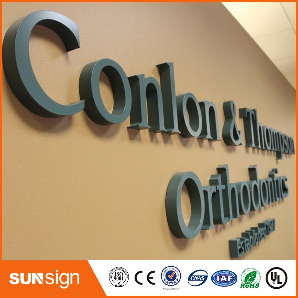 Painted 3D Stainless Steel Letter Sign
