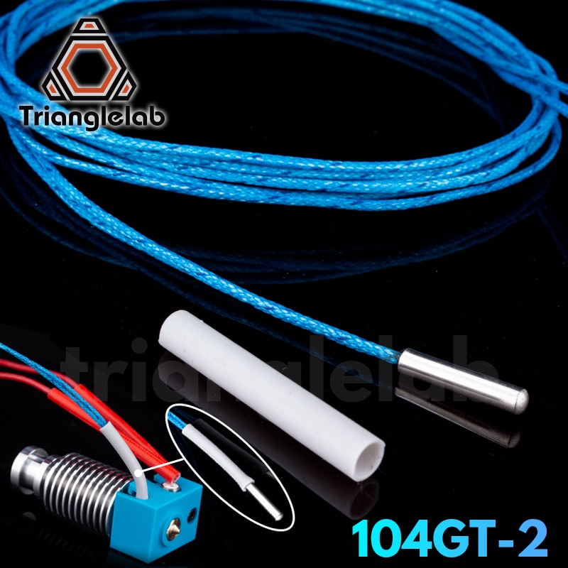 trianglelab ATC Semitec 104GT-2 104NT-4-R025H42G Thermistor Cartridge High temperature 280℃ for E3D V6 Volcano Heater Block