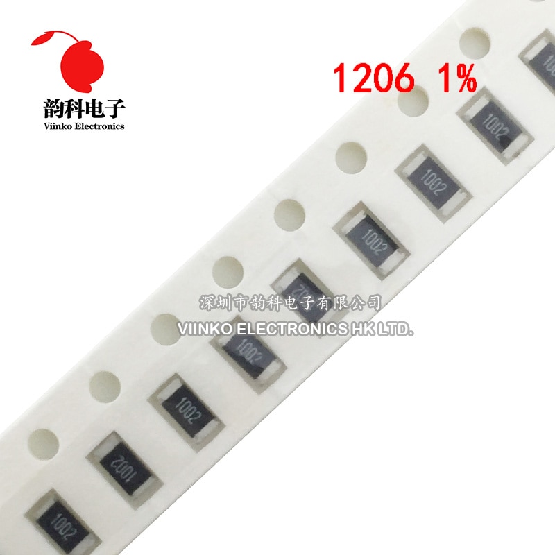 200pcs 1% 1206 SMD resistor 0R ~ 10M 1/4W 0 0.1 1 10 100 150 220 330 ohm 1K 2.2K 4.7K 10K 100K 1R 10R 100R 150R 220R 330R 1M 10M